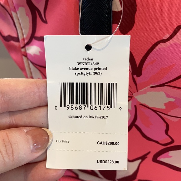 NWT Kate Spade Taden Blake Avenue Printed Tote - Picture 6 of 10